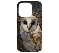 Gufo Stained Glass Mosaico Animale Forestcore Vintage Estetica Custodia per iPhone 14 Pro