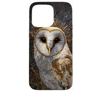 Gufo Stained Glass Mosaico Animale Forestcore Vintage Estetica Custodia per iPhone 15 Pro Max