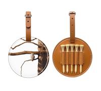 Gufo su un ramo marrone Golf tee Storage Bag - Facile da trasportare e più efficiente nel giocare a golf