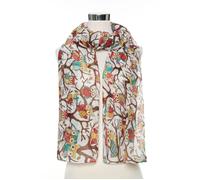 GUFO SU UNA Branch stampa moda da donna maxi sciarpa Sarong A ALL'ingrosso