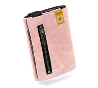 GUGGIARI® Portafoglio Uomo in Pelle di Qualità - Morbido Portafoglio Uomo Slim con Porta Carte di Credito, Portamonete e Contanti - Compatto Porta Carte Credito Uomo con Protezione RFID(ROSE)