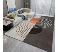 GUGJHFVH Soggiorno Morbido Tappeto, Tappeto a Pelo Corto Camera da Letto Sala da Pranzo antiscivolo Lavabile Tappeto Decor Moderno Geometrico Grigio, 200 x 290 cm