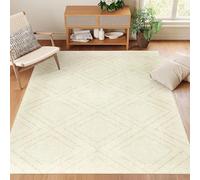GUGJHFVH Tappeto da Salotto antiscivolo E Lavabile, da Letto Sala da Pranzo Camera Corridoio Tappeto Decorativo Moderno Rombo Geometrico Giallo, 150 x 210 cm