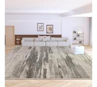 GUGJHFVH Tappeto Entrata Interno,Camera da Letto, Soggiorno antiscivolo, Di Facile Manutenzione Stile Inchiostro Astratto Grigio, 90 x 160 cm