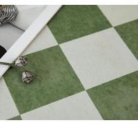 GUGJHFVH Tappeto Rotondo da Salotto Camera da Letto Sala da Pranzo ø 60 cm, Fondo antiscivolo Lavabile Tappeto Moderno Rotondo Geometrico Blu Marrone