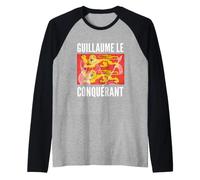Guglielmo Il Conquistatore Storia Normandia Bretagna Maglia con Maniche Raglan