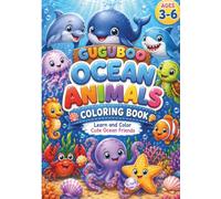 Guguboo Ocean Animals Coloring Book: Learn and Color Cute Ocean Friends