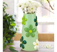 GUGUGO, Vasi colorati alti 20 cm, graziosi vasi per fiori, vaso di fiori unico per decorazione, vaso decorativo per centrotavola, stile bohémien per la casa estetica (C)