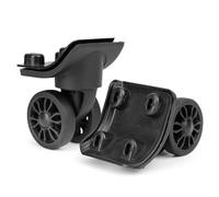 GUGULUZA 1 Coppia Ruote di Ricambio per Valigia Trolley, Sinistra e Destra Rotelle Girevoli per Riparazione Bagagli, GW49 Doppia Ruota