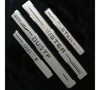 GuGuoZZ Acciaio Inox Battitacco per Renault Dacia Duster 2010-2024 Esterno Battitacco Protezione Plates Anti Graffio Scuff AntiGraffio per Pedale