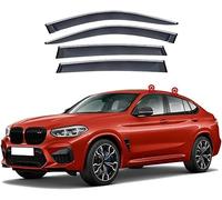 GuGuoZZ Deflettori Finestrini Auto per BMW X4 G02 2019-2022 deflettori d'Aria Antiturbo Antivento Antipioggia Visiere Parapioggia Porta Visiera
