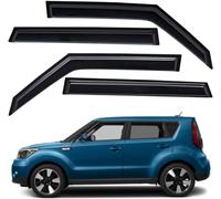 GuGuoZZ Deflettori Finestrini Auto per Kia Soul 2014-2019 deflettori d'Aria Antiturbo Antivento Antipioggia Visiere Parapioggia Porta Visiera