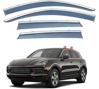 GuGuoZZ Deflettori Finestrini Auto per Porsche Cayenne MK3-9Y0 2019-2024 deflettori d'Aria Antiturbo Antivento Antipioggia Visiere Parapioggia Porta Visiera