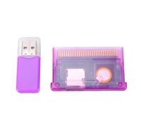 Gugxiom Cartuccia Flash GBA Scheda di Gioco Universale con Supporto Formato FAT e Spazio di Archiviazione Fino a 2 GB, Carrello Flash GBA per SP GBM IDS NDS NDSL Backup e Salvataggio di (viola