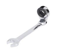 Gugxiom Chiave a Cricchetto 13 Mm, Chiave Combinata con Testa Flessibile a 72 Denti, Chiave Fissa Regolabile a 180° con Struttura in Acciaio CrV per Dadi della Linea AC del Carburante
