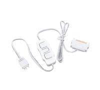 Gugxiom Controller ARGB 5 V 3 Pin con Alimentatore, Controller per Ventole PC ARGB Remoto per Ventole per Computer Fai da Te, Dispositivi di Raffreddamento e Dispositivi Luminosi (WHITE)