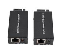 Gugxiom Convertitore Multimediale Ethernet, Trasmissione a Lunga Distanza per Fibra Monomodale, Adattivo velocità 10/100M, Indicatori LED, Porta SC 1,25G, Porta Ottica 100Mbps, Porta