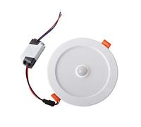 Gugxiom Faretto da Incasso con Sensore di Movimento PIR, Luce da Soffitto Rotonda da Incasso, 12W AC85-265V Faretto da Soffitto a LED Faretto da Incasso con Sensore del Corpo Umano Lampada