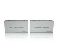 Gugxiom HDMI KVM USB Extender 200m 1080p HD KVM IP Extender, RJ45 Network KVM Over IP Extender con Wide IR Tramite TCP/IPm, KVM Extender per Tastiera USB Mouse su Cat5e Cat6