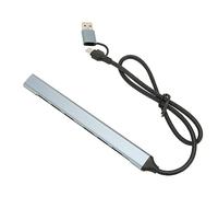 Gugxiom Hub USB C, Adattatore Multiporta Hub USB C 7 in 1 con 6 Porte USB 2.0 1 USB 3.0, 5 Gbps Ad Alta velocità, Compatibile con Il iOS Lunux Vista