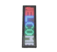 Gugxiom Il Badge con Nome LED Personalizzato Attira più Attenzione, Tag Programmabile con Controllo APP per Feste in Hotel, Cartellino del Prezzo Riutilizzabile a Colori 12x48