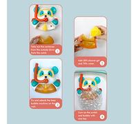 Gugxiom Macchina per Fare le da Bagno, Simpatico Orsetto Creatore di con Musica, Giocattolo per Baby Shower Sicuro e Affidabile, Giocattolo da Bagno Blu per Neonati e Bambini (Diving Bear Bulled