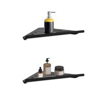 Gugxiom Mensola angolare per doccia, set di 2 mensole angolari in acciaio inossidabile 304, mensola da bagno per la doccia e lo stoccaggio della cucina, 190 x 190 x 300 mm