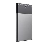 Gugxiom Registratore Vocale AI, Controllo APP Intelligente, Trascrittore Riassuntivo in 108 Lingue con Riduzione del Rumore e Design Magnetico per Riunioni, Lezioni e interviste. (64G)