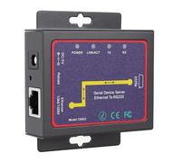 Gugxiom Server Seriale Industriale, Convertitore da 232 a Ethernet con modalità UDP Client Server, per Trasmissione Dati RTU 7 8 10 Sistemi (Spina europea)