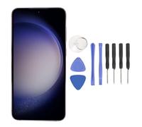 Gugxiom Sostituzione Schermo per S23 Plus, LCD AMOLED con Cornice per S23+ 5G, SM S916B, Versione Internazionale UE, Display LCD da 6,6 Touch Digitizer Assembly con (Purple)