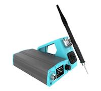 Gugxiom Stazione di Saldatura 120 W Riscaldamento Rapido Controllo Temperatura LCD Digitale con Filo di Messa a Terra Antistatico, Kit Stazione di Saldatura Digitale da 100 a 480 (Spina europea)