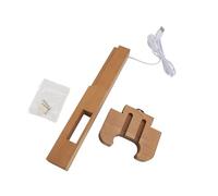 Gugxiom Supporto luminoso per chitarra da parete, design note musicali, supporto per chitarra con supporto per plettro, funzionamento USB, supporto per chitarra acustica, ukulele violino