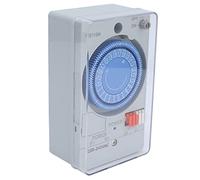 Gugxiom Timer Meccanico 24 Ore, Interruttore Orario Automatico a Basso Consumo Energetico, Timer TB118N per Scaldacqua, Lampioni 220 V CA