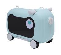 Gugxiom Valigia da Viaggio per Bambini con Valigia con Ruote Girevoli, Valigia da Viaggio per Bambini Aiuta il Tuo Bambino a Rilassarsi, Bagaglio da Portare con sé nel Carrello con Blocco (Lago Blu)