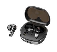Gugxiom Veri Auricolari Bluetooth 5.4 Wireless Mezze Cuffie Intrauricolari IPX4 Touch Control Resistente Al Sudore Cuffie Sportive con Doppio Microfono con Custodia di Ricarica Ricarica (BLACK)