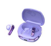 Gugxiom Veri Auricolari Bluetooth 5.4 Wireless Mezze Cuffie Intrauricolari IPX4 Touch Control Resistente Al Sudore Cuffie Sportive con Doppio Microfono con Custodia di Ricarica Ricarica (Viola)
