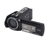 Gugxiom Videocamera 5K, Obiettivo 56MP WiFi IR Visione Notturna per YouTube, Registratore Touch Screen con Zoom Digitale 18X con Microfono, Paraluce, Telecomando, 2 Batterie