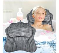 GUHAOOL Cuscino da Bagno, Cuscino Vasca da Bagno 4D Mesh,Cuscini per Vasca da Bagno Ergonomici,Cuscini Poggiatesta da Vasca,può Supportare la Testa,Il Collo,la Schiena,per Vasca da Bagno,Spa Domestica