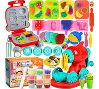 GUHAOOL Formine per Plastilina, 54 Pezzi Pasta Modellabile, Argilla da Modellare Include 12 Vasetti, Giochi per Bambini e Ragazzi dai 3 ai 12 Anni