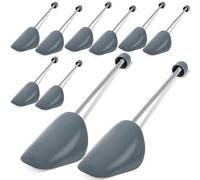 GUHAOOL Set da 5 Paia di Tendiscarpe in Plastica, Regolabile Adulto Scarpa Albero, Forma per Calzature, Forme Scarpe Con Tensione Molla Bobina, Taglia variabile 39-47 per Scarpe Casual,Scarpe di Pelle