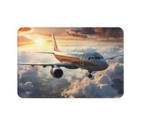 GUHAOT Airplanes are soaring Print Soft Door Mat antiscivolo tappeto bagno memory foam, assorbente tappetino interno