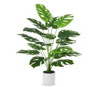 Guheake Piante finte grandi da 71,1 cm, piante artificiali di Monstera per interni, alte per pavimento, casa, ufficio, fattoria, camera da letto