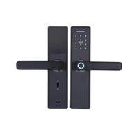 GUHKPFIX Blocco biometrico delle Impronte digitali Tuya, Serratura Intelligente Intelligente di Sicurezza, con sblocco RFID con Password App WiFi, Hotel elettronici con Serratura(5050220R)