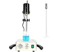 GUHPZA Agitatore Magnetico da Laboratorio da 100 W, Agitatore Elettrico Sospeso Ad Altezza Regolabile, 0-3000 Giri/Min, Intervallo di Temporizzazione 0-120 Minuti, per L'Industria di Labo