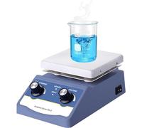 GUHPZA Agitatore Magnetico da Laboratorio da 180 W - Controllo A Doppia Manopola, Agitatore Magnetico, Regolazione della Temperatura E della velocità, 0-1600 Giri/Min, per Agitazione in A