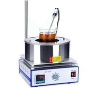 GUHPZA Agitatore Magnetico Riscaldante da Laboratorio da 500 W, Agitatore Magnetico con Piastra Riscaldante da 2 L, Sistema di Controllo della Temperatura con Display Digitale, Bagno D'Ac