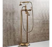 GUHPZA Rubinetto per Vasca da Bagno con Doccetta, Antico Rubinetto per Vasca da Bagno, Miscelatore per Vasca A Doppia Maniglia, Rubinetto per Vasca in Ottone, Rubinet,Style B