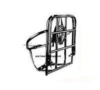 Gui Portapacchi Posteriore per Lambretta LI 3° serie, Rack in Acciaio Cromato