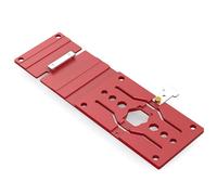 Gui quadrata della binario, lega di alluminio lavorata a CNC, larghe 340 mm con corpo 100 mm - tagli precisi a 90 °, design anti -punta, compatibile con la maggior parte dei