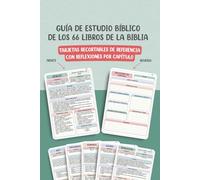 Guía de Estudio Bíblico de los 66 Libros de la Biblia: Tarjetas Recortables de Referencia con Reflexiones por Capítulo